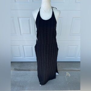 ๐ Ali & Jay Rose at Esters Black Eyelet MIDI Dress Size Large